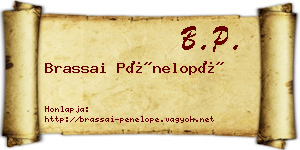 Brassai Pénelopé névjegykártya